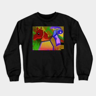 Leaper Lizard and Flut Flut Crewneck Sweatshirt